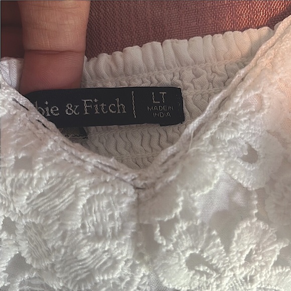 White Lace Slim Mini Abercrombie & Finch Spaghetti strap Summer Dress-Like New! - Picture 6 of 6